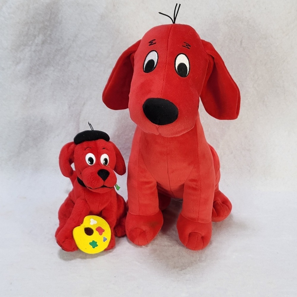 Clifford Big Red Dog Plush Lot 2 Kohl's Cares Scholastic Stuffed Toy